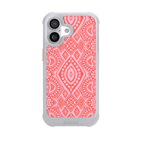  NIVOmax Boho Geometric Intricate Tribal Design in Shades of Pink