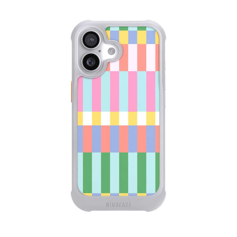 iPhone 17 NIVOmax Checked Theme Pastel