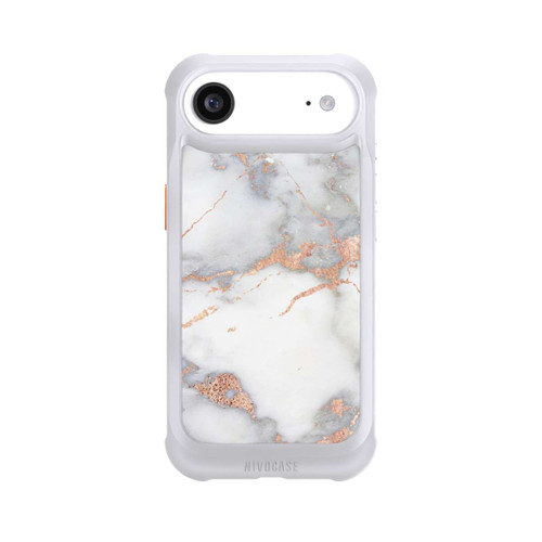 Apple iPhone Air NIVOmax Weißer und goldener Marmorlook