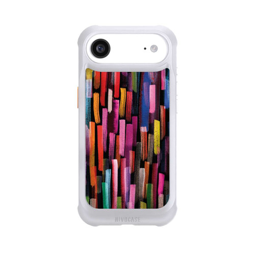 Apple iPhone Air NIVOmax Bunte Pinselstriche schwarz