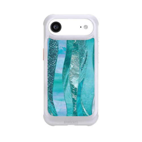 Apple iPhone Air NIVOmax glamouröser Glitzerlook blau