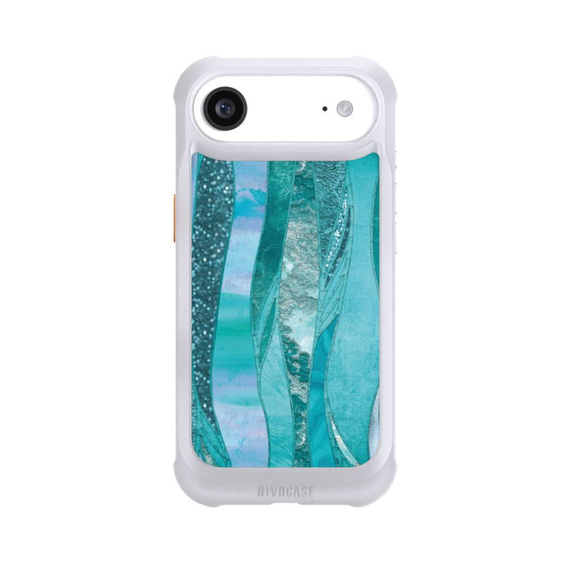 iPhone Air NIVOmax Blue Glamour Glitter Look