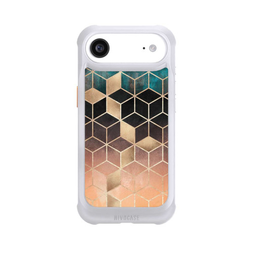 Apple iPhone Air NIVOmax Ombre Traum Würfel Gold Druck