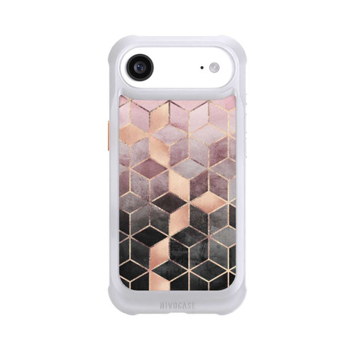 Apple iPhone Air NIVOmax Pink-grauer Farbverlauf Würfel Druck