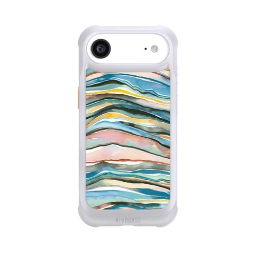 Apple iPhone Air NIVOmax Achatschichten Aquarellblau