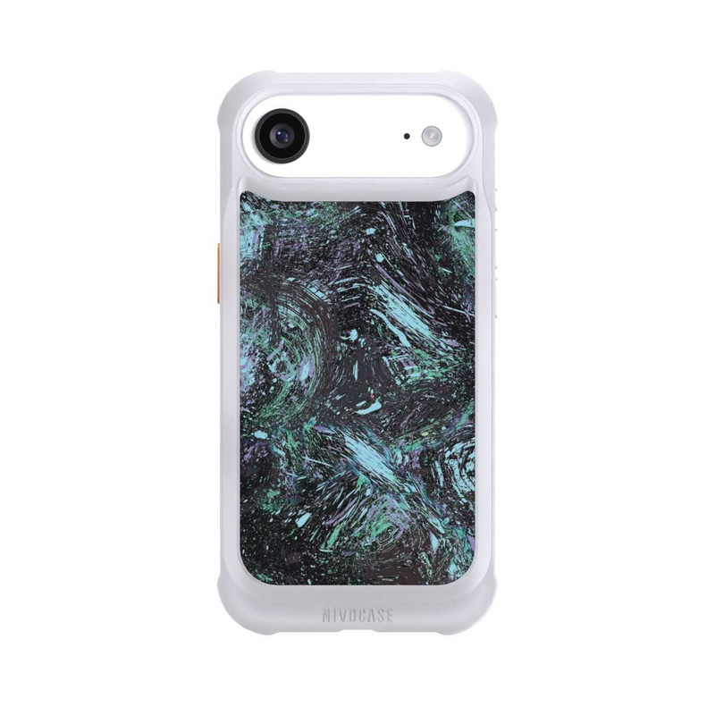 iPhone Air NIVOmax Abstrakt tropfender Staub lila