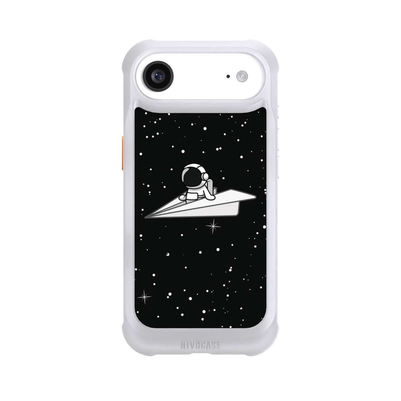 iPhone Air NIVOmax Astronaut Paper Plane Comic