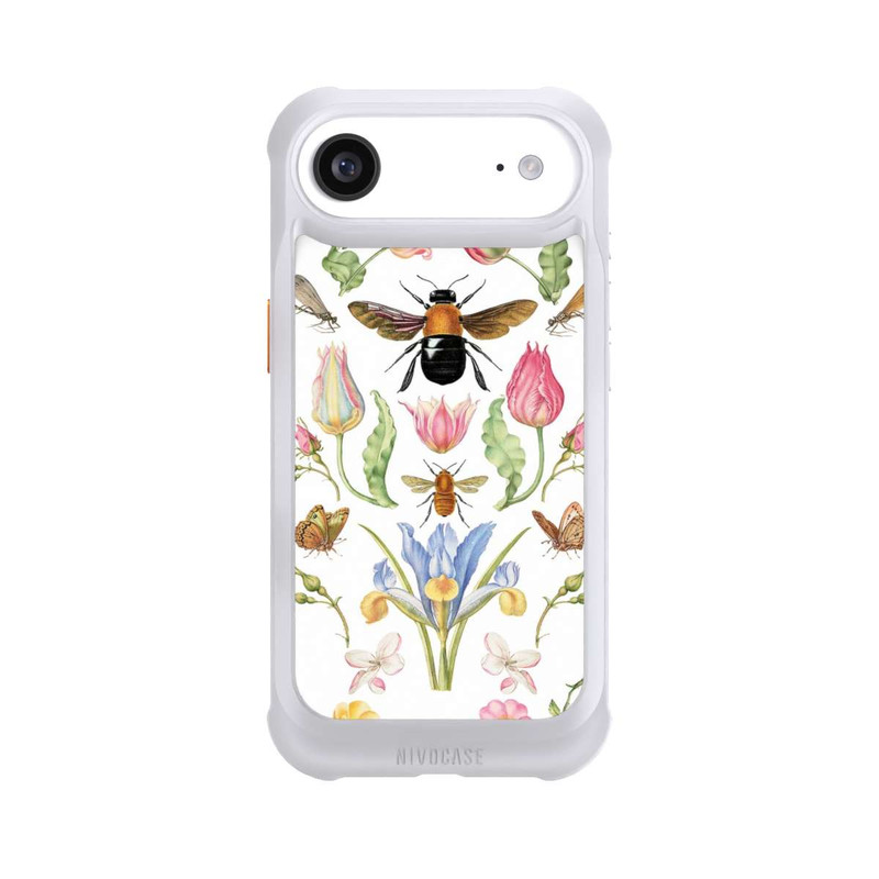 iPhone Air NIVOmax Wildblumen mit Biene weiß