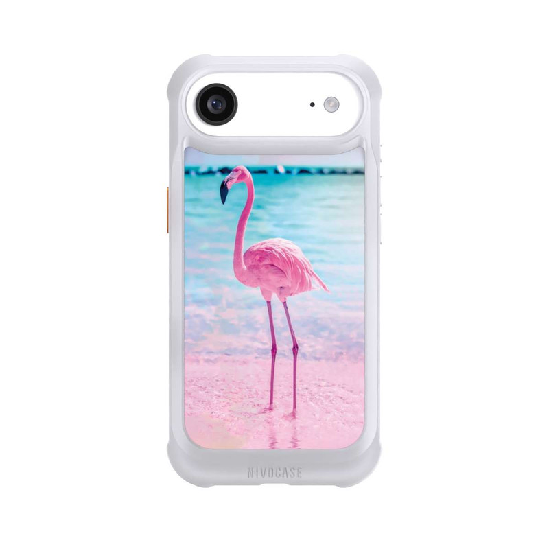 iPhone Air NIVOmax Rosa Flamingo am Meer