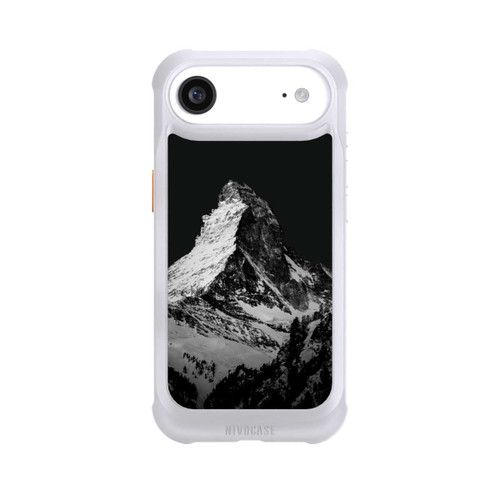 Apple iPhone Air NIVOmax Snow Capped Mountains grey