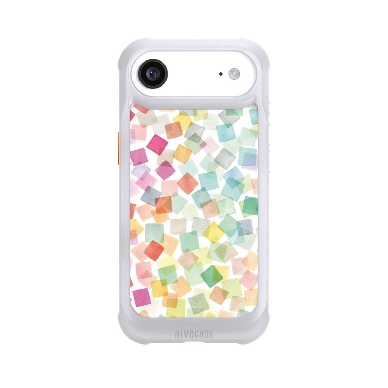 iPhone Air NIVOmax Confetti Geometric Plaids Rainbow