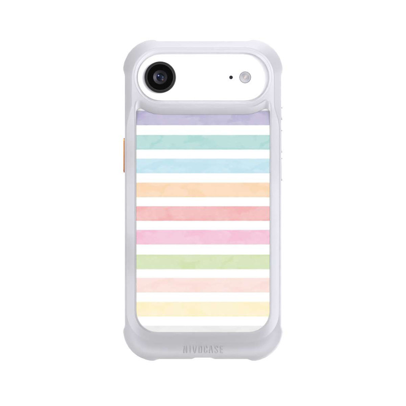 iPhone Air NIVOmax Regenbogenfarbene Streifen