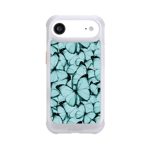 Apple iPhone Air NIVOmax Teal Schmetterlinge