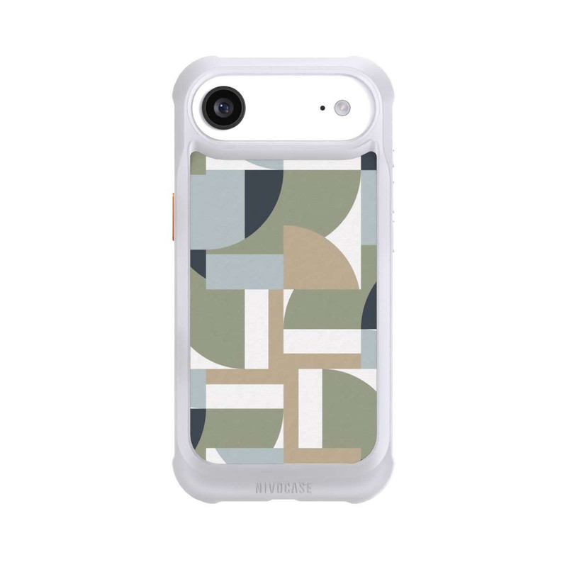 iPhone Air NIVOmax Futuristische Bauhaus Polygone Beige