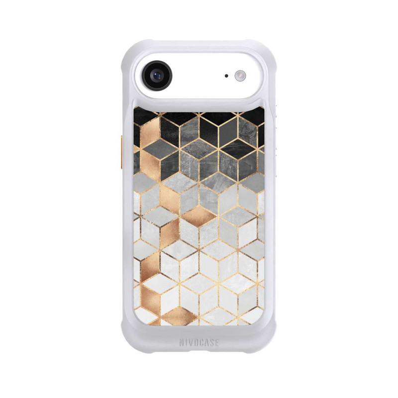 iPhone Air NIVOmax Würfel dunkel und gold