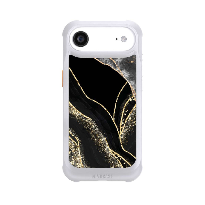 iPhone Air NIVOmax Dunkler Marmor Gold