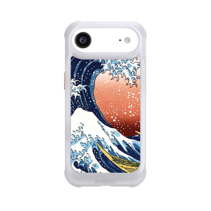 iPhone Air NIVOmax La Grande Vague de Kanagawa Rouge
