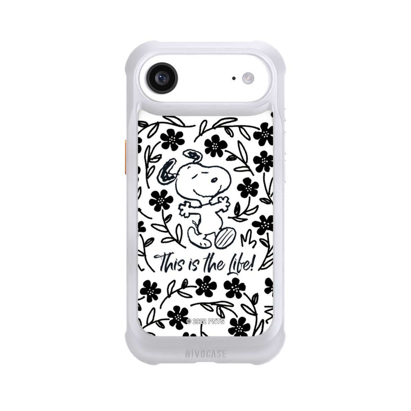iPhone Air NIVOmax Snoopy schwarz und weiß This Is The Life