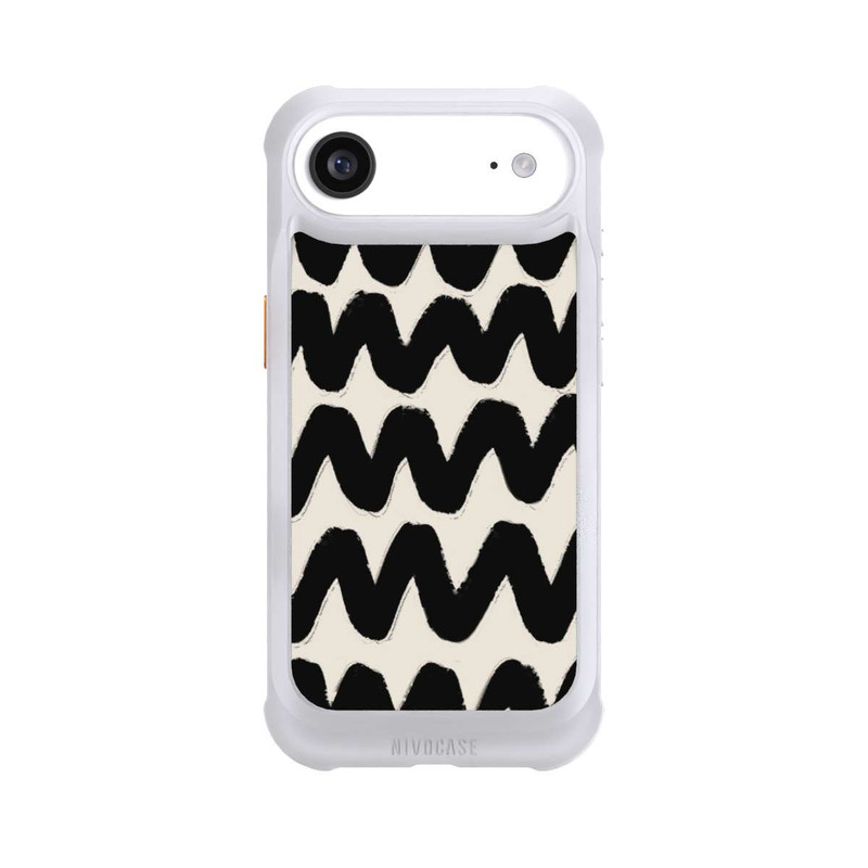 iPhone Air NIVOmax Schwarzes Wellenmuster