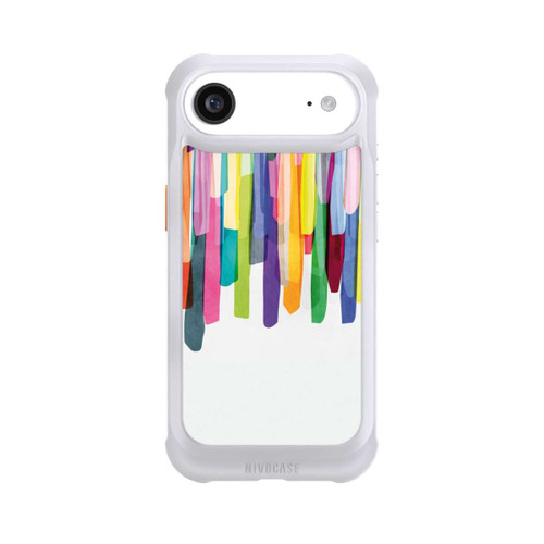 Apple iPhone Air NIVOmax Colorful Stripes White Background