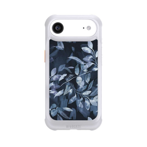 Apple iPhone Air NIVOmax Mystische Aquarellblätter marineblau