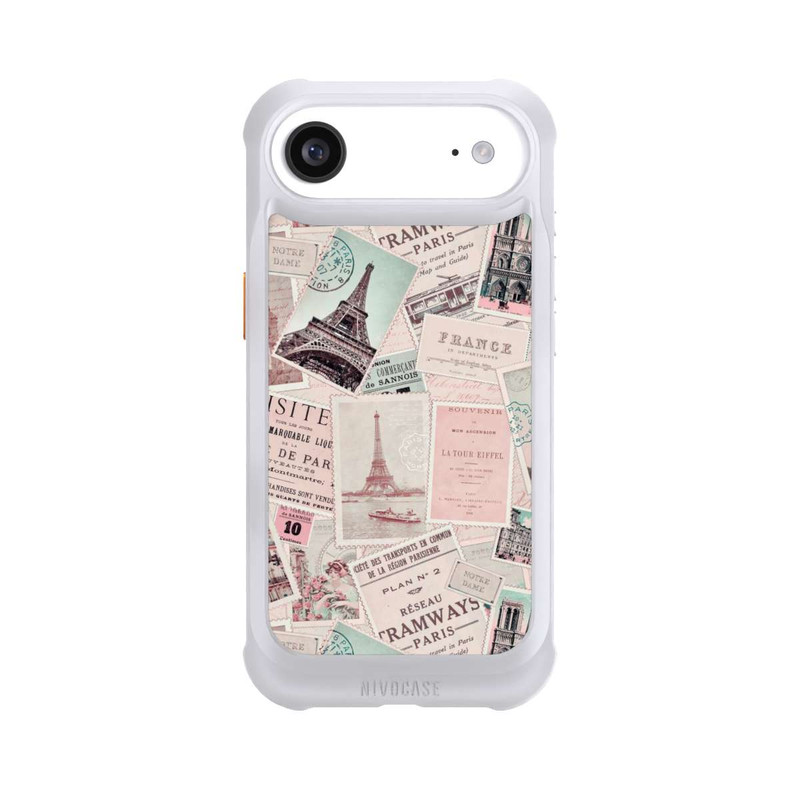 iPhone Air NIVOmax Vintage Paris Postcards Pattern