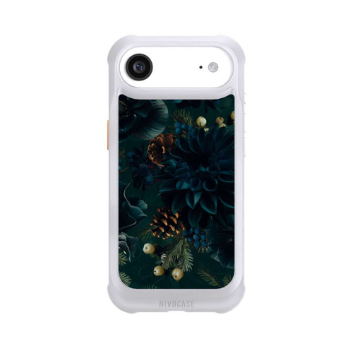 Apple iPhone Air NIVOmax Blumenmuster Grün und Blau