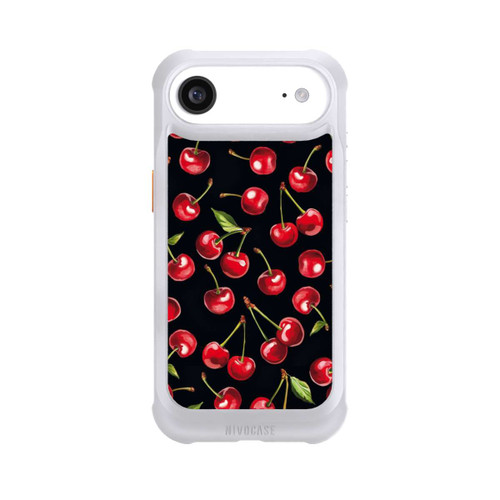 Apple iPhone Air NIVOmax Cherry Pattern Black with AI