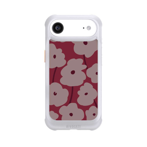 Apple iPhone Air NIVOmax Minimalistische Blumen Bordeaux