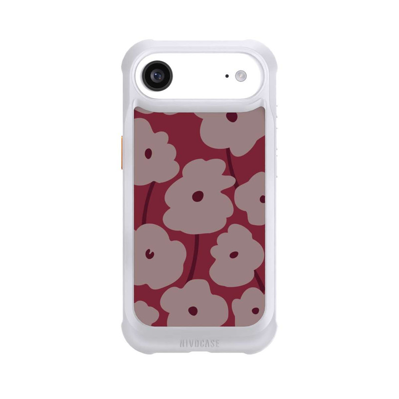 iPhone Air NIVOmax Minimalistic Flowers Bordeaux