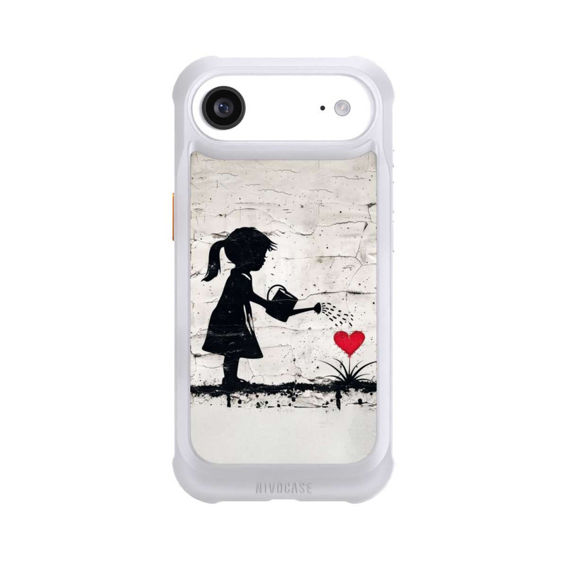 iPhone Air NIVOmax Girl Watering Bunch of Flowers 