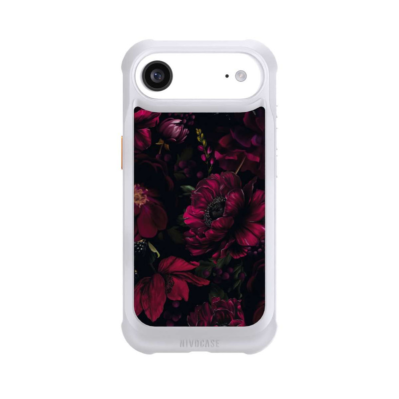iPhone Air NIVOmax Dunkle Rote Blumen Liebe