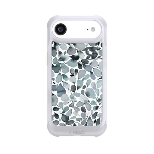 Apple iPhone Air NIVOmax Eukalyptus Aquarell Blätter Grau