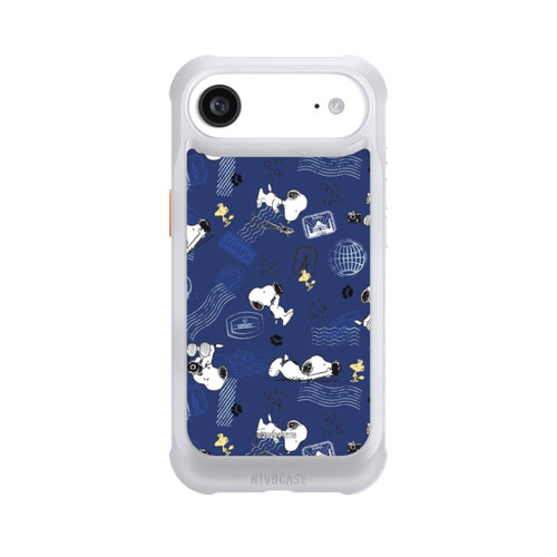 Apple iPhone Air NIVOmax Peanuts Travel Stamps Pattern Blue