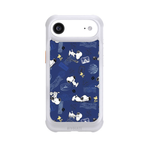 Apple iPhone Air NIVOmax Peanuts Travel Stamps Pattern Blue