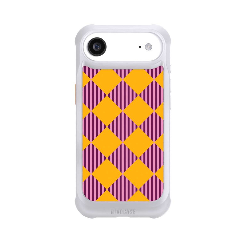 iPhone Air NIVOmax Diamond Pattern Red Yellow