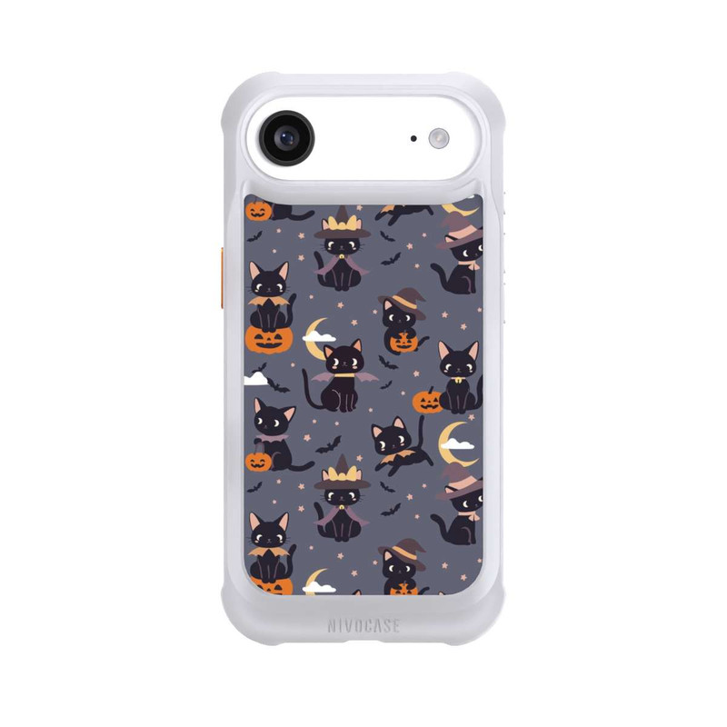 iPhone Air NIVOmax Cute Halloween Witch Cats and Pumpkins