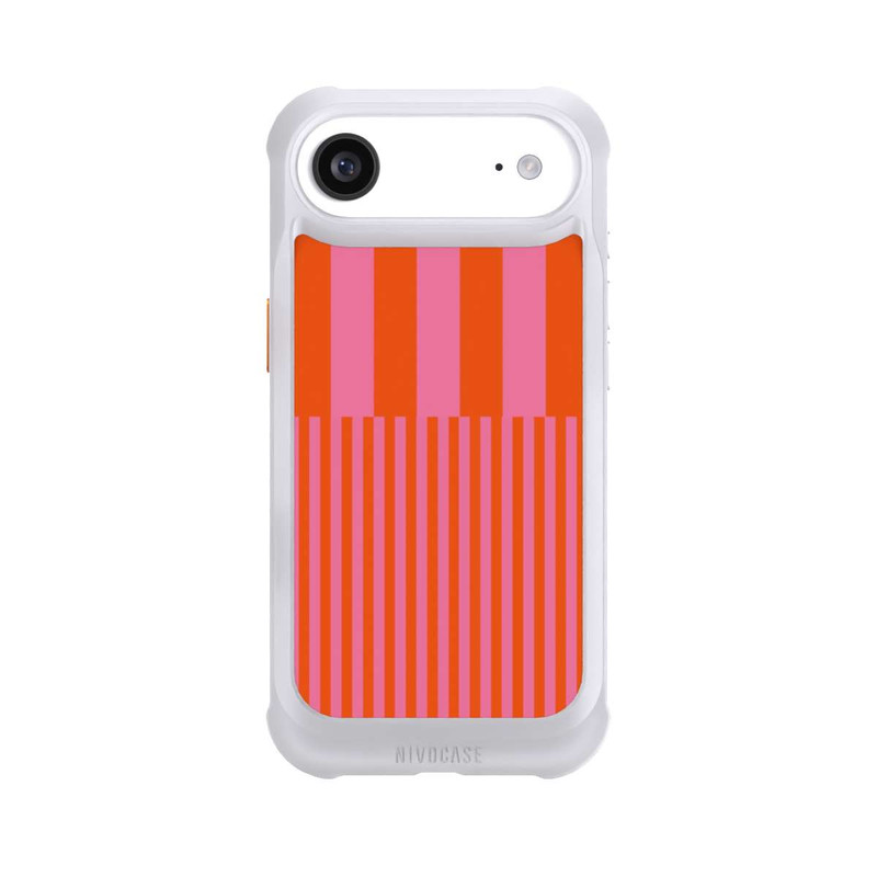 iPhone Air NIVOmax Striped Pattern Pink Red