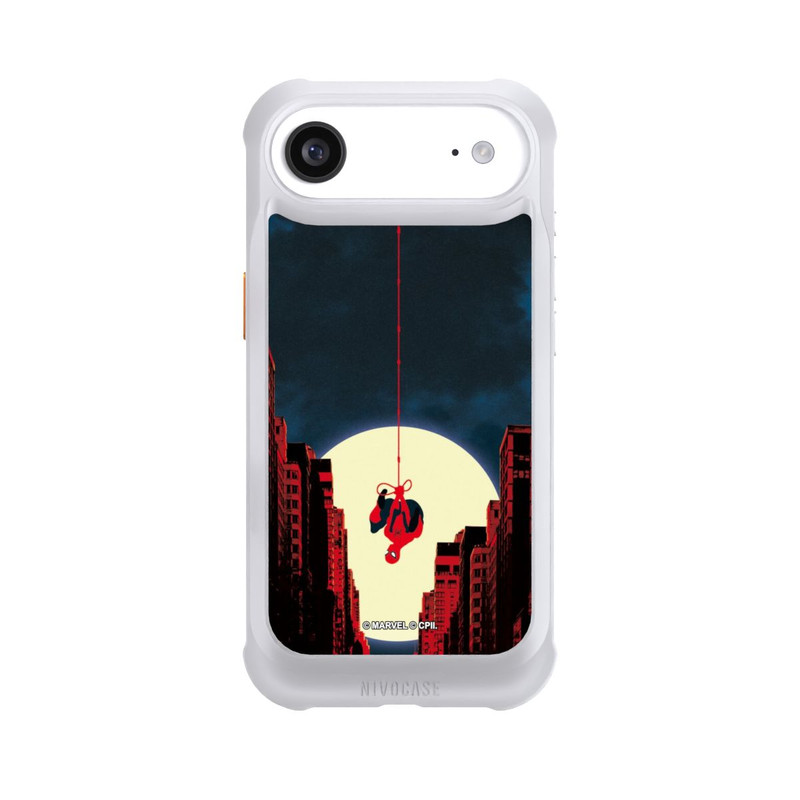 iPhone Air NIVOmax Spider-Man Marvel between Skyscrapers