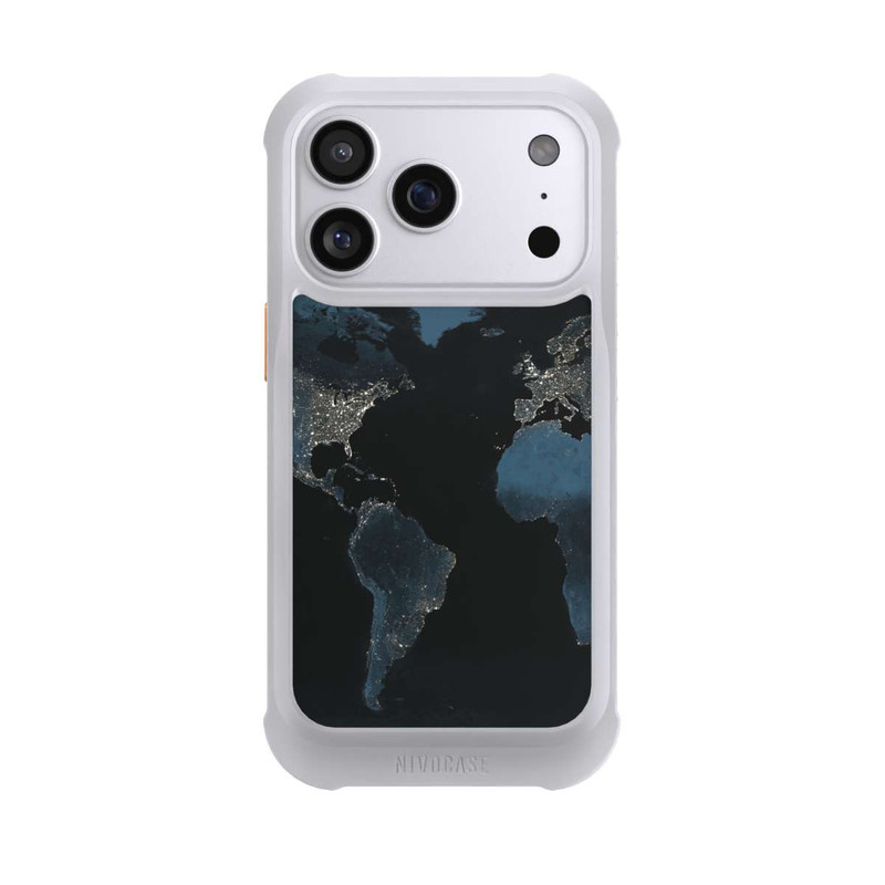 iPhone 17 Pro NIVOmax Carte du Monde Nuit