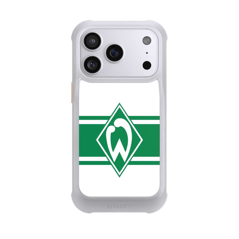 iPhone 17 Pro NIVOmax Werder Stripes White