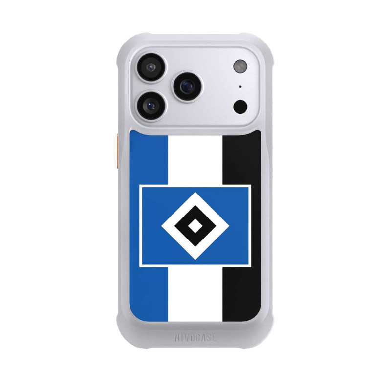 iPhone 17 Pro NIVOmax HSV rayures - bleu-blanc-noir