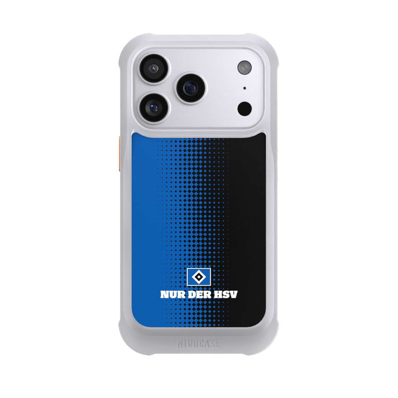 iPhone 17 Pro NIVOmax Nur der HSV - Rautenraster Schwarz