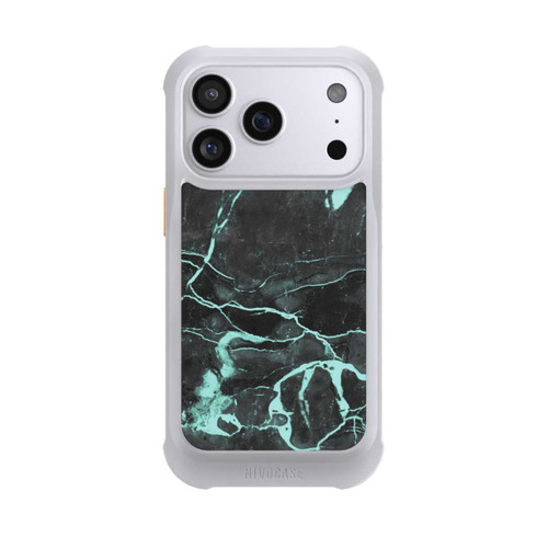 Apple iPhone 17 Pro NIVOmax Grauer und blauer Marmor