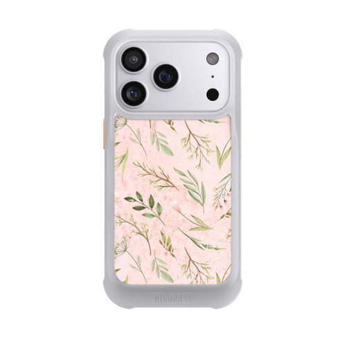 Apple iPhone 17 Pro NIVOmax Floral Marble Pink