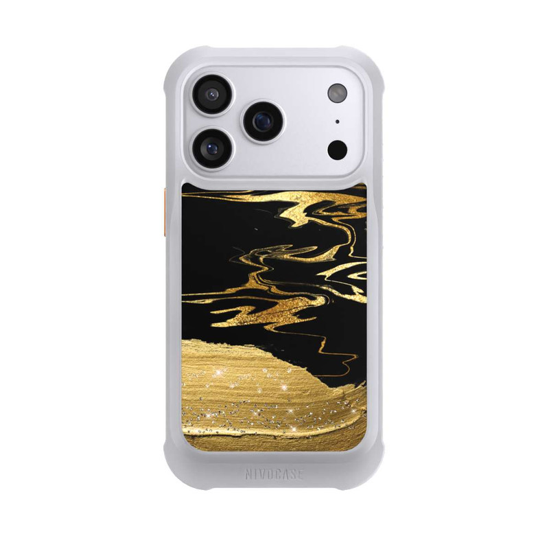 iPhone 17 Pro NIVOmax Marble Golden Look Veins