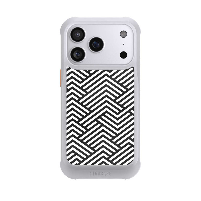 iPhone 17 Pro NIVOmax Schwarz und Weiß ZigZag
