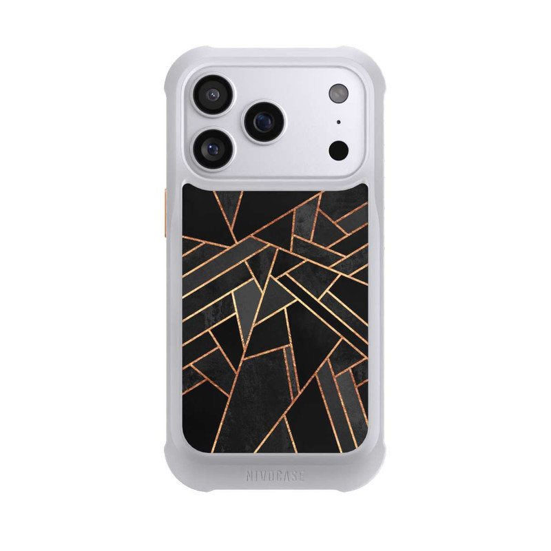 iPhone 17 Pro NIVOmax Schwarze Nacht Gold Druck