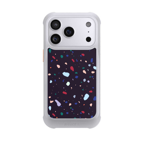 Apple iPhone 17 Pro NIVOmax Modern Dark Rounded Terrazzo