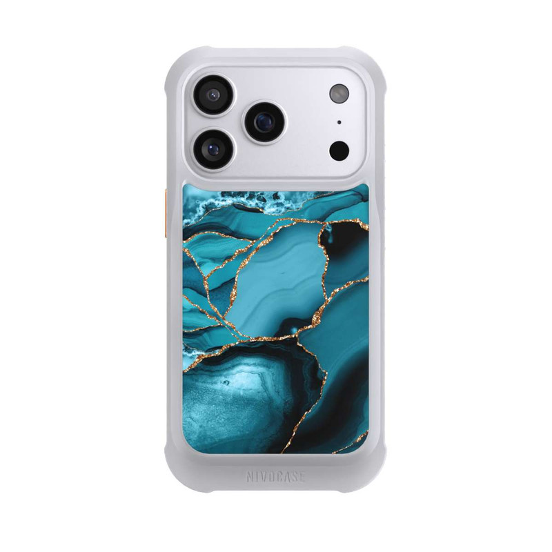 iPhone 17 Pro NIVOmax Marbre Bleu Glacier